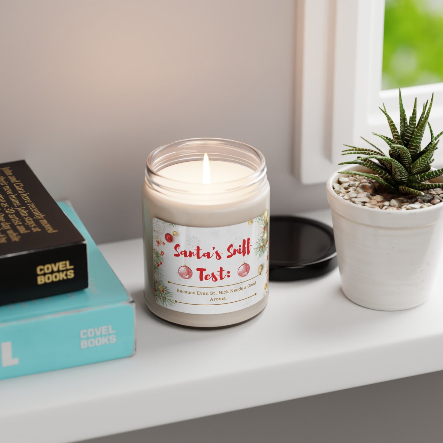 Santa's Sniff Test: Because Even St. Nick Needs a Good Aroma.Scented Soy Candle, 9oz
