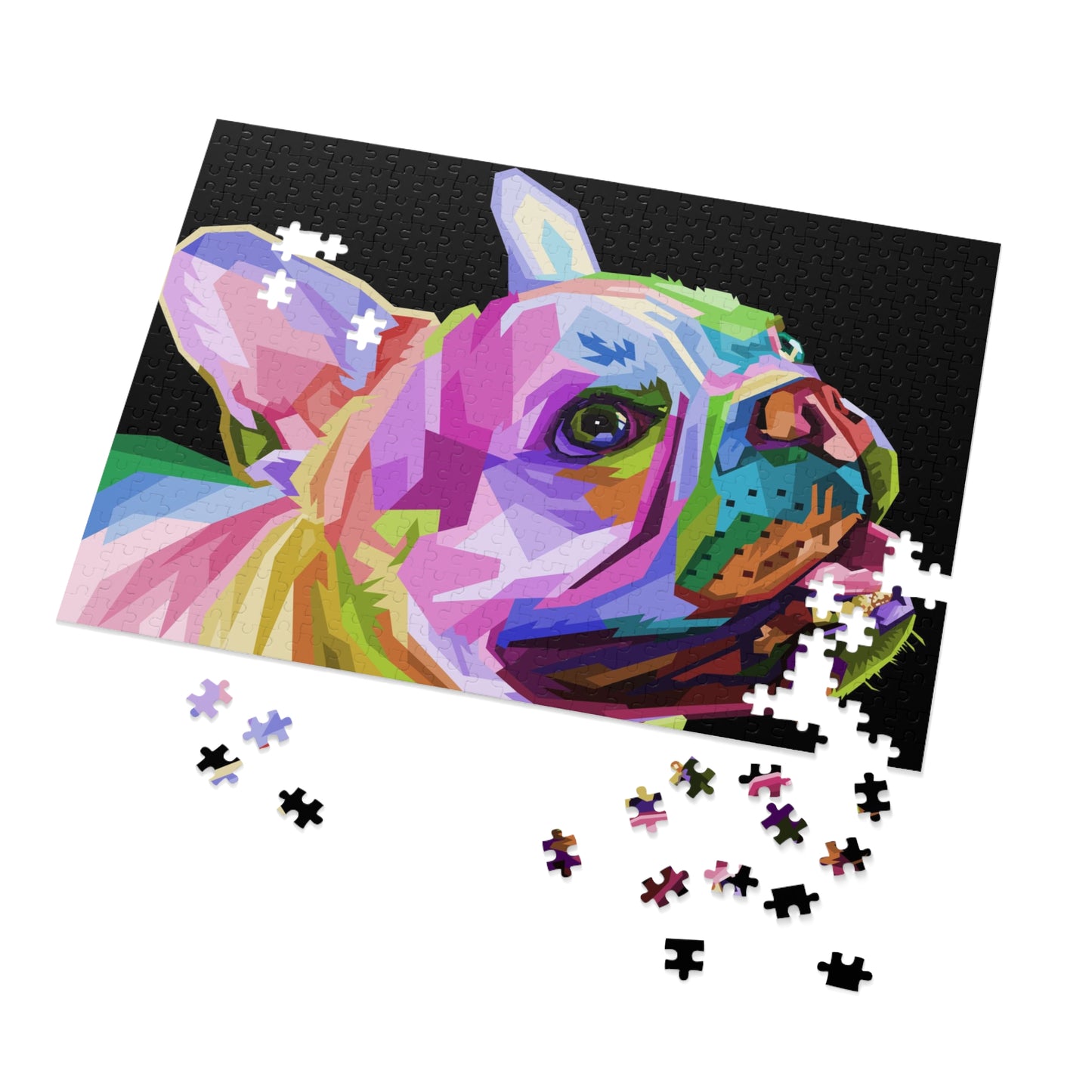Pop Art French Bulldog Jigsaw Puzzle ( 500,1000-Piece)