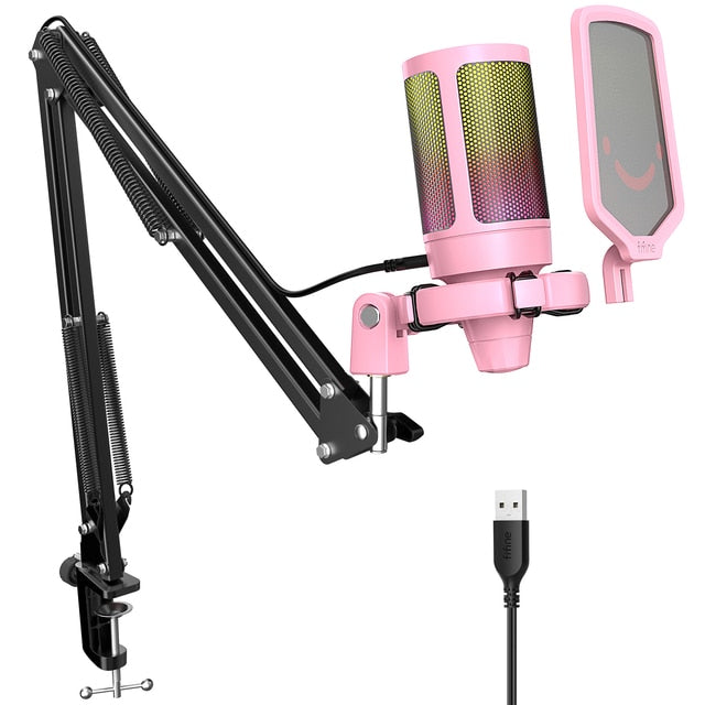 Seamless Audio Recording: Plug-and-Play USB Microphone Set