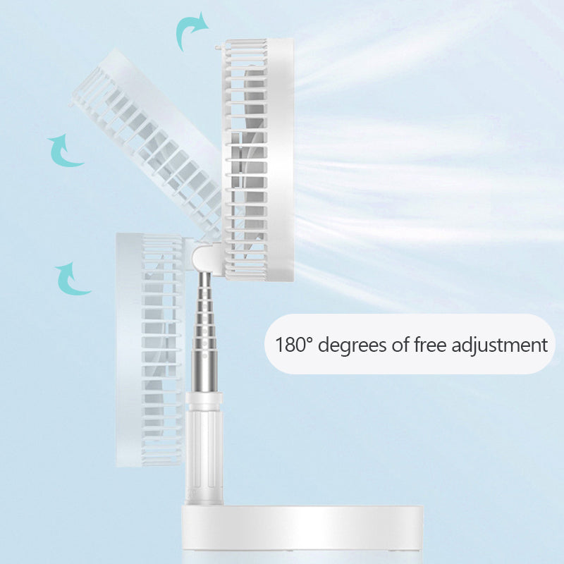 Stay Cool Anywhere with Our Rechargeable Folding Stand Fan - Portable and Convenient!