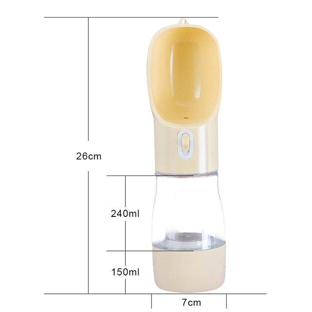 Convenient Pet Dog Water Bottle Feeder - Perfect for On-The-Go Adventures