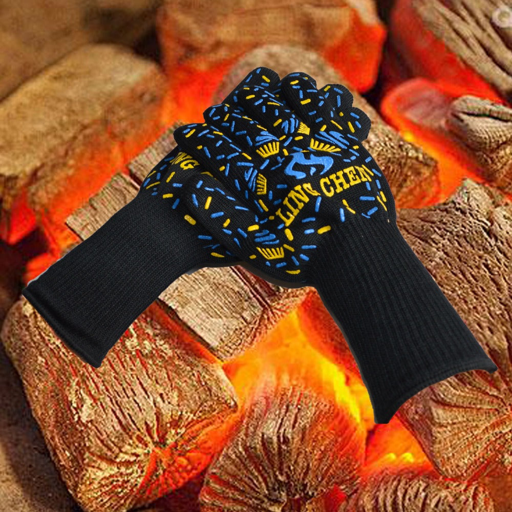 High-Temperature Resistance BBQ Gloves - Perfect for Grilling and Cooking Safety