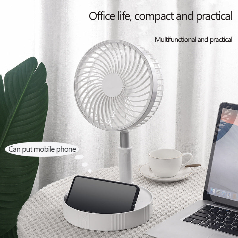 Stay Cool Anywhere with Our Rechargeable Folding Stand Fan - Portable and Convenient!