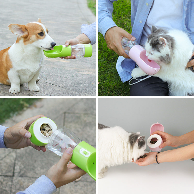 Convenient Pet Dog Water Bottle Feeder - Perfect for On-The-Go Adventures