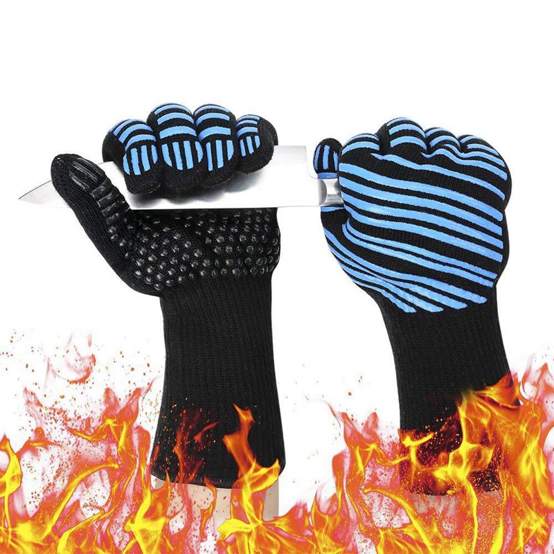 High-Temperature Resistance BBQ Gloves - Perfect for Grilling and Cooking Safety