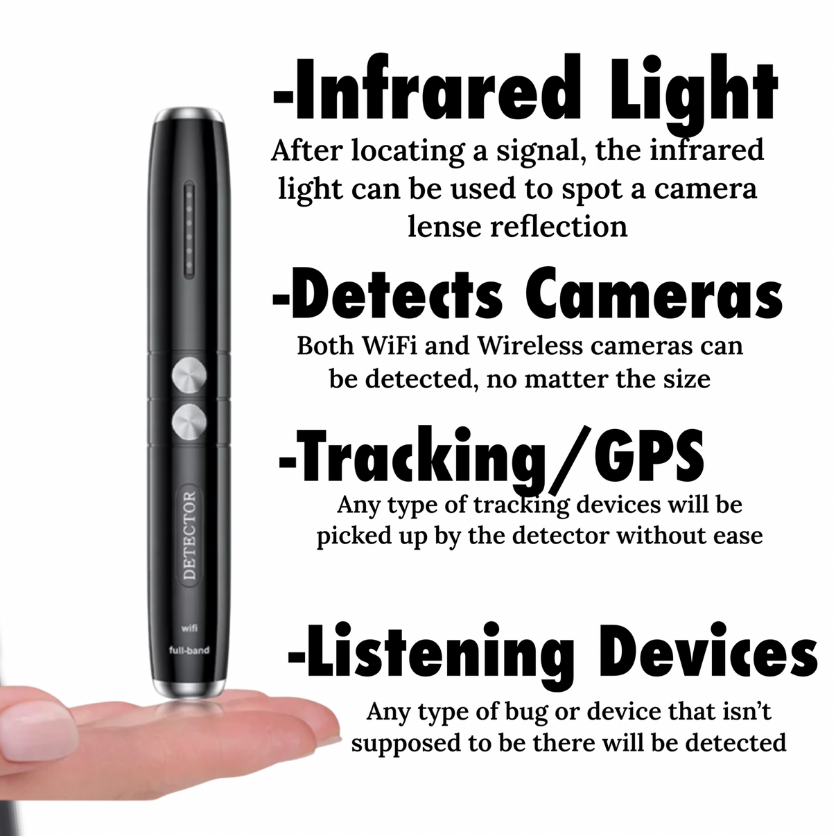 Protect Your Privacy with the Hidden Camera Detector Pen - Detect and Deter Surveillance Effortlessly!