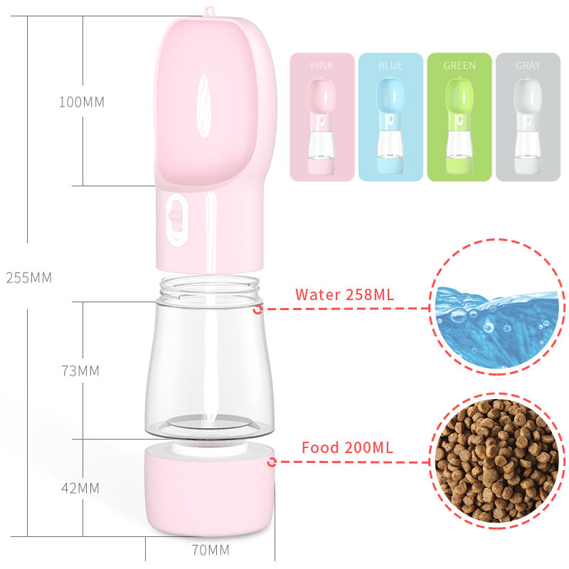 Convenient Pet Dog Water Bottle Feeder - Perfect for On-The-Go Adventures