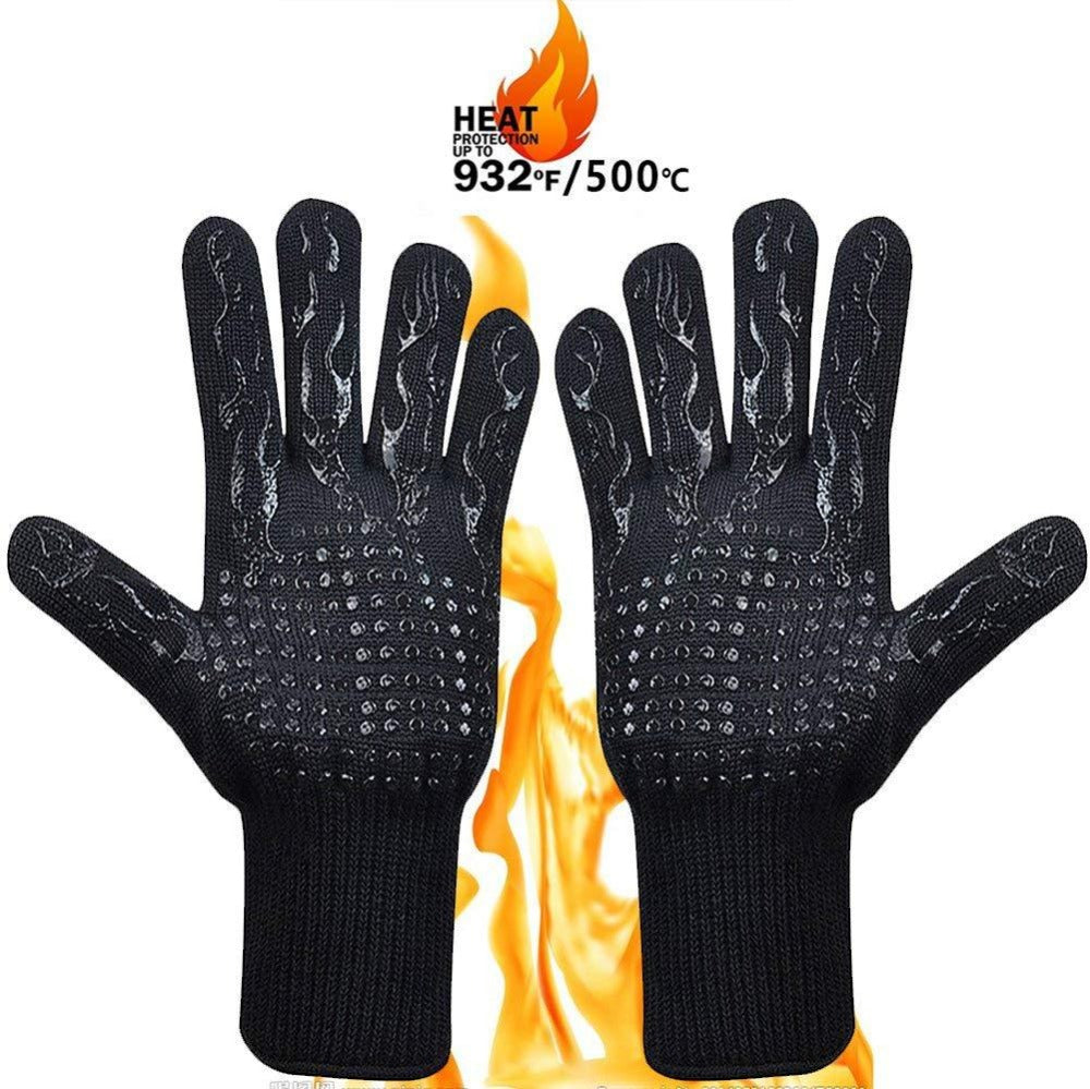 High-Temperature Resistance BBQ Gloves - Perfect for Grilling and Cooking Safety