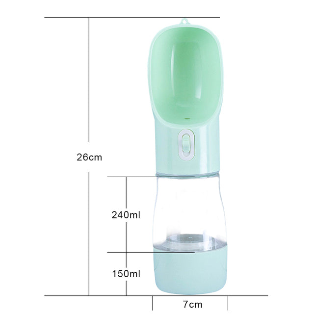 Convenient Pet Dog Water Bottle Feeder - Perfect for On-The-Go Adventures