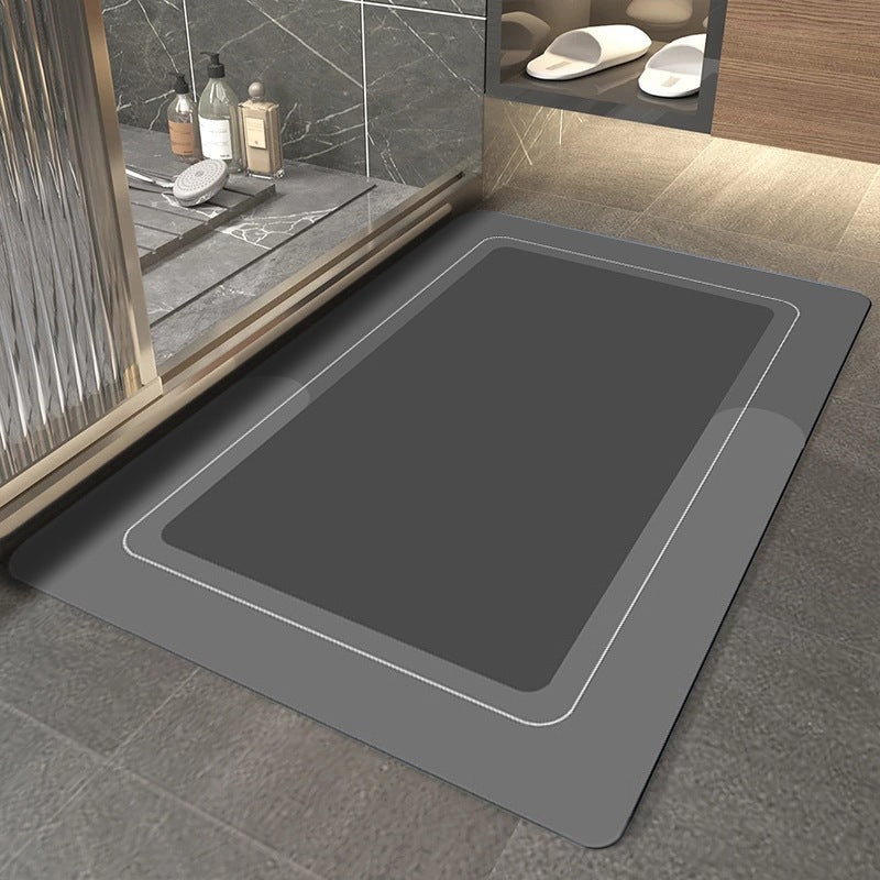Modern Simple Soft Diatom Ooze Floor Mat Bathroom Absorbent Easy-to-dry Foot Mat Bathroom Stain-resistant Non-slip Mat