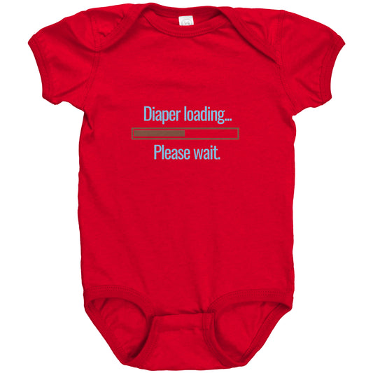 Diaper Loading... Please Wait Baby Bodysuit | Engagegadgetsworld.com