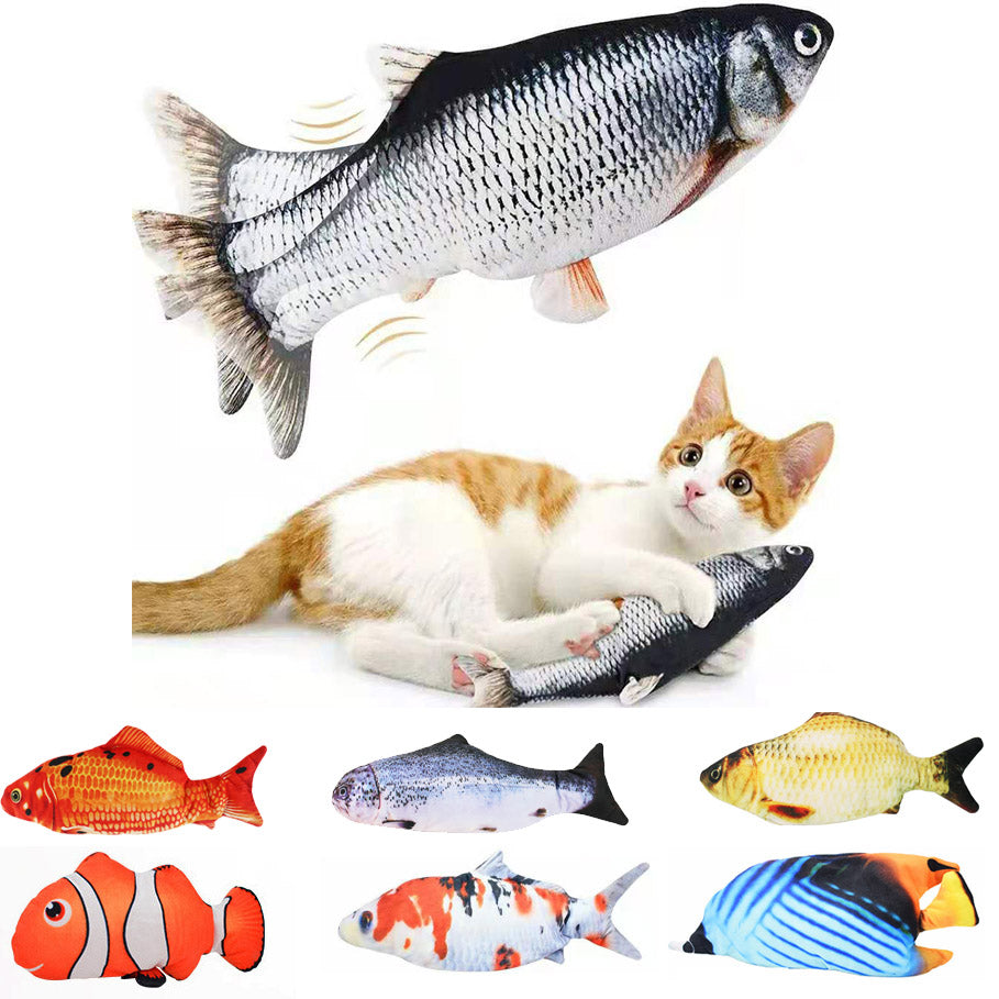 Keep Your Cat Entertained with Our Interactive Fish USB Charger Toy - Shop Now