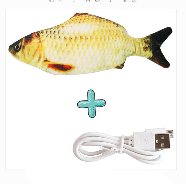 Keep Your Cat Entertained with Our Interactive Fish USB Charger Toy - Shop Now