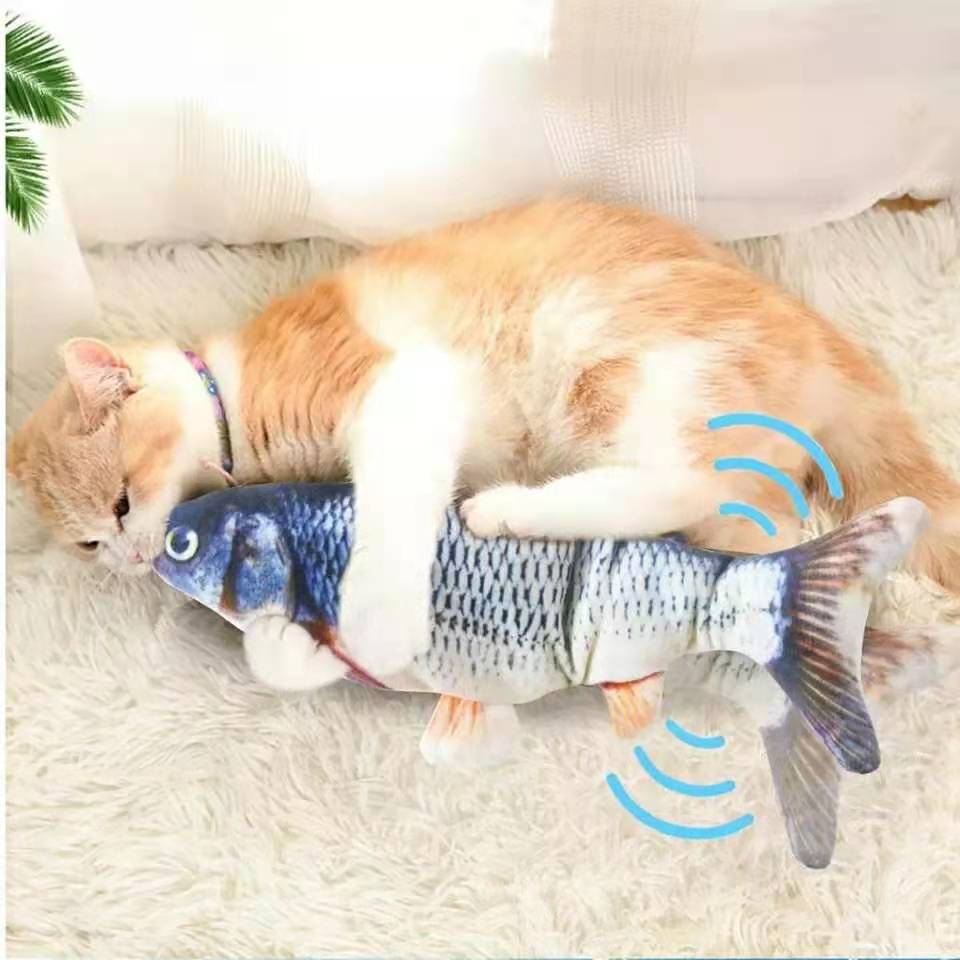 Keep Your Cat Entertained with Our Interactive Fish USB Charger Toy - Shop Now