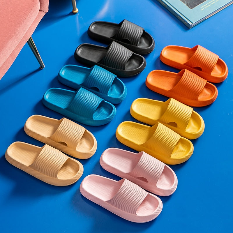 Step into Comfort and Style with Beach Thick Slippers - Perfect for Summer