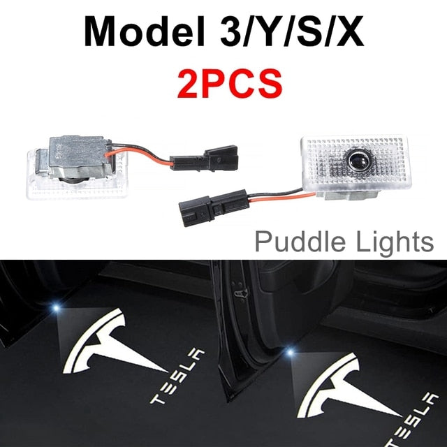 For Tesla Model 3 Y S X Puddle Lights No Fade
